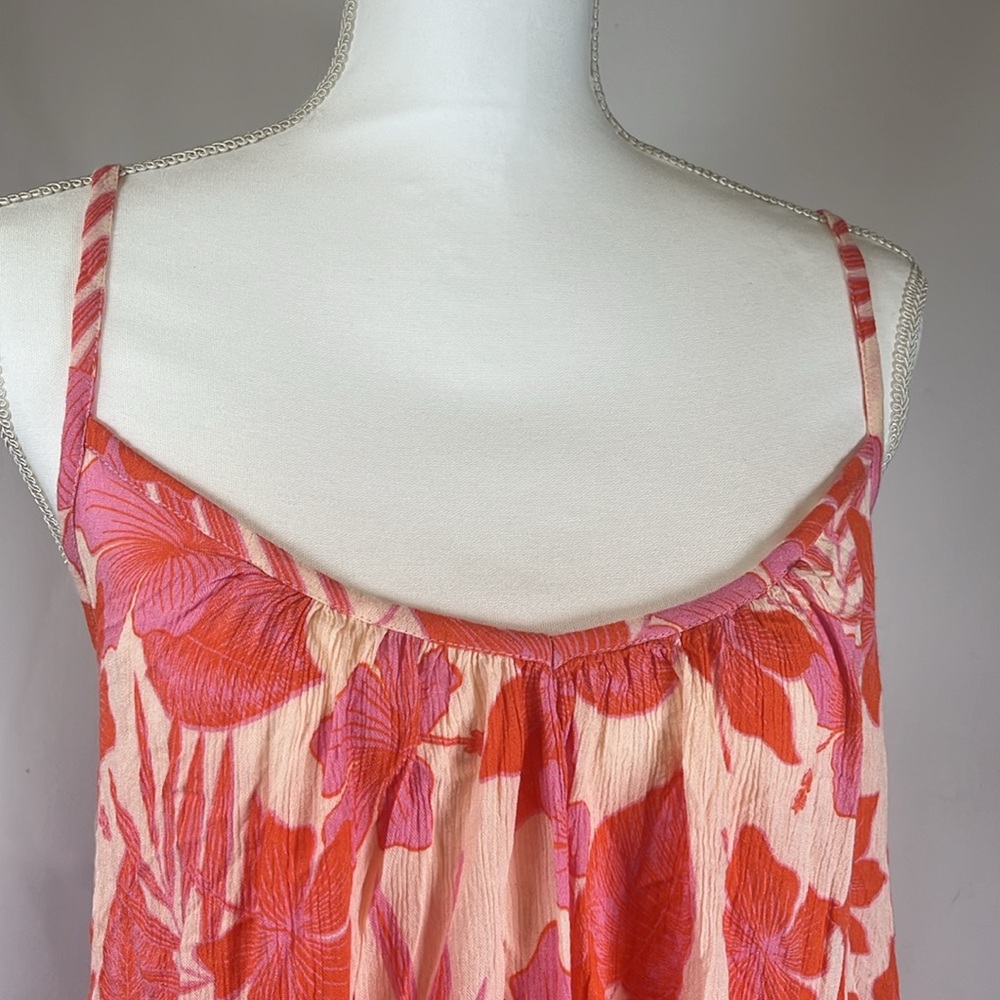Roxy Summer Adventures Coverup Dress Women's Size M Floral Swimsuit Coverup NWT - Picture 5 of 8